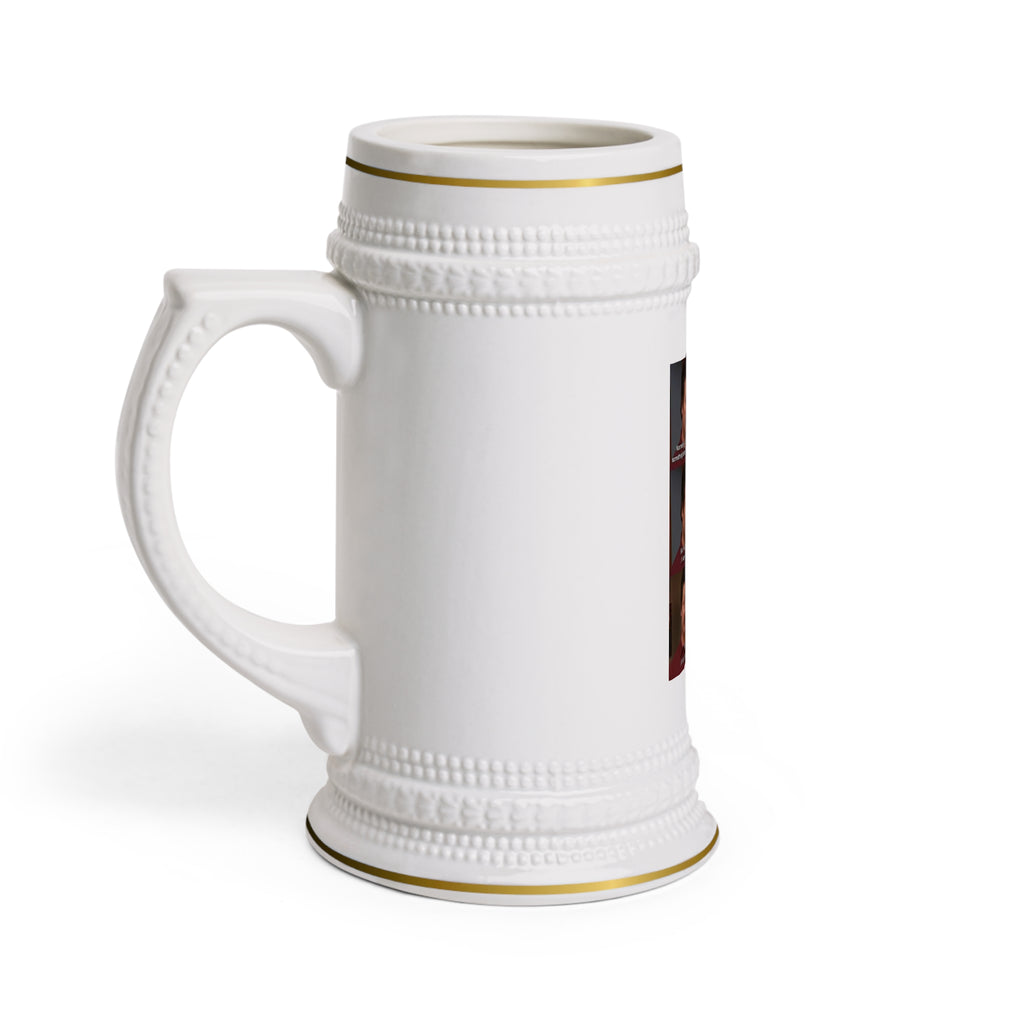 Ron Swanson Meme Beer Stein — Funny Parks & Recreation Mug with Quote