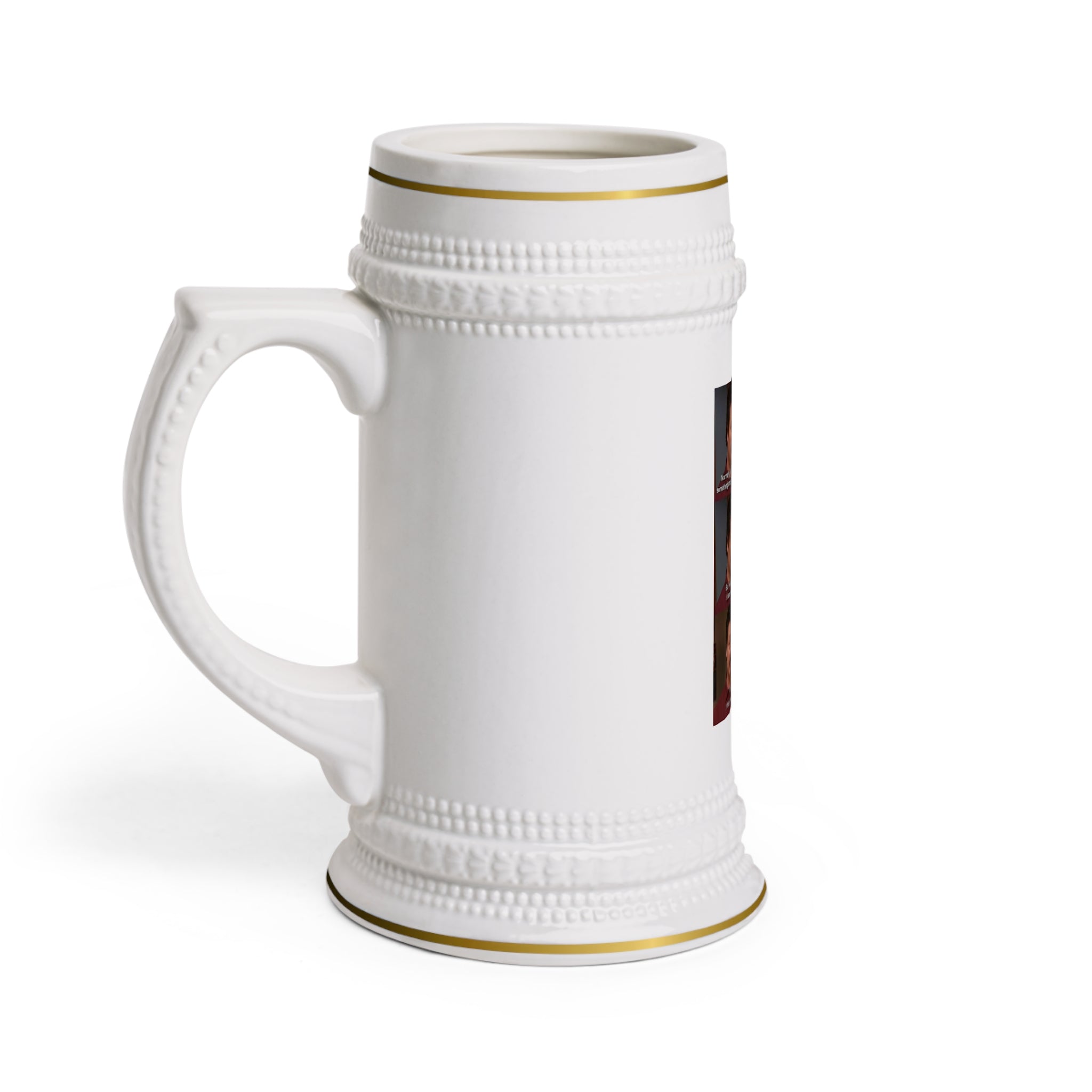 Ron Swanson Meme Beer Stein — Funny Parks & Recreation Mug with Quote