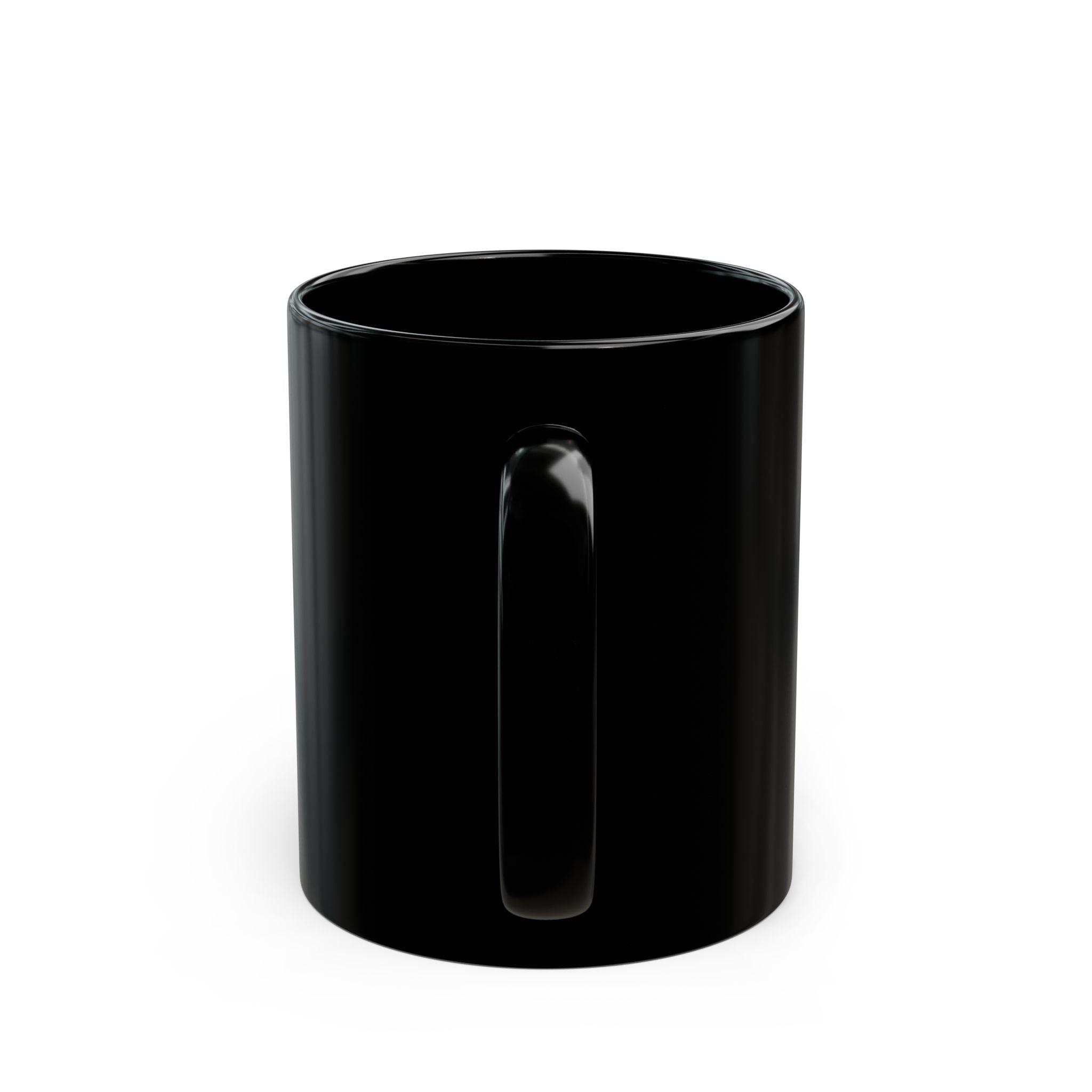 Black Ceramic Mug — The Venus Paper Company Pink Retro Logo (11oz, 15oz)