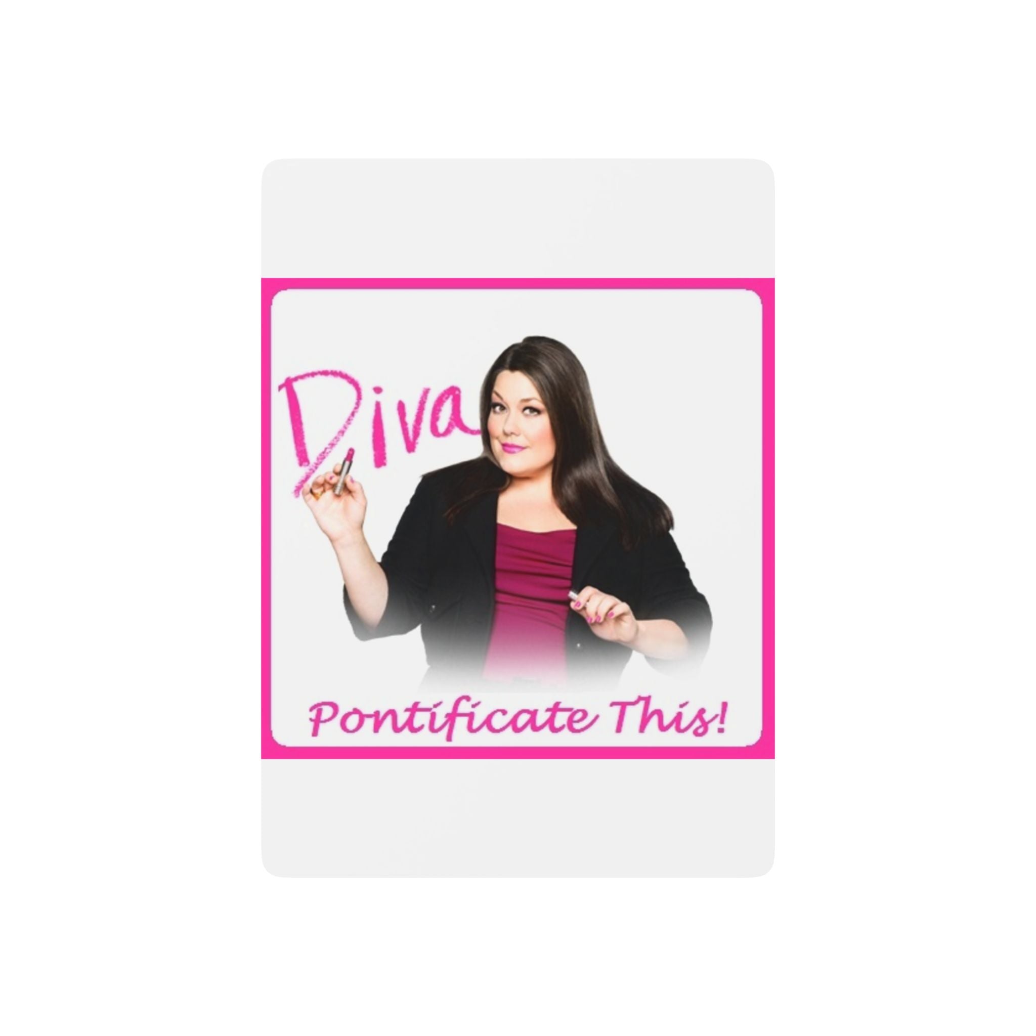 Diva 'Pontificate This!' Poker Playing Cards — Funny Feminine Card Deck for Game Nights