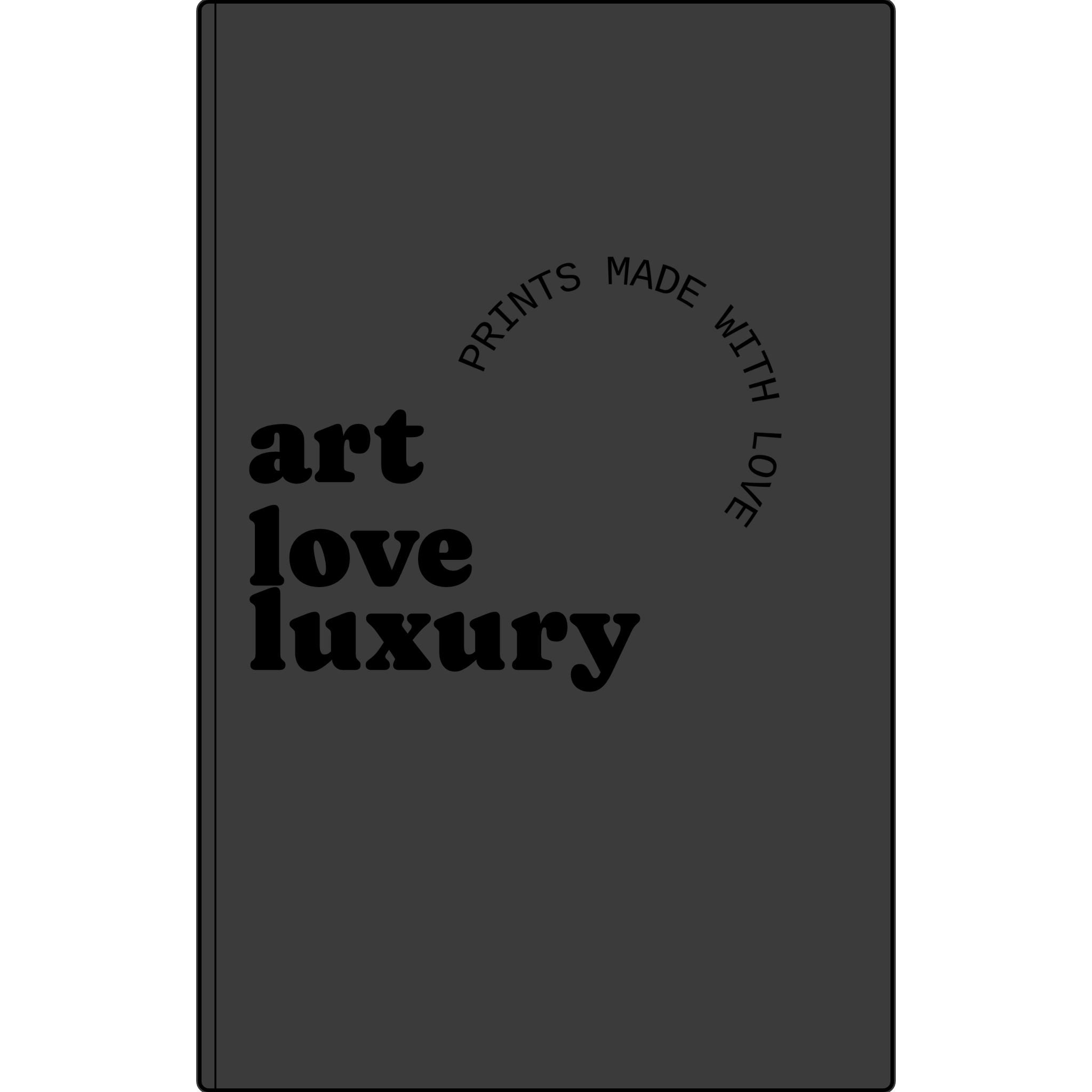 Vegan Leather Journal — "art lover boutique" Engraved Sketchbook