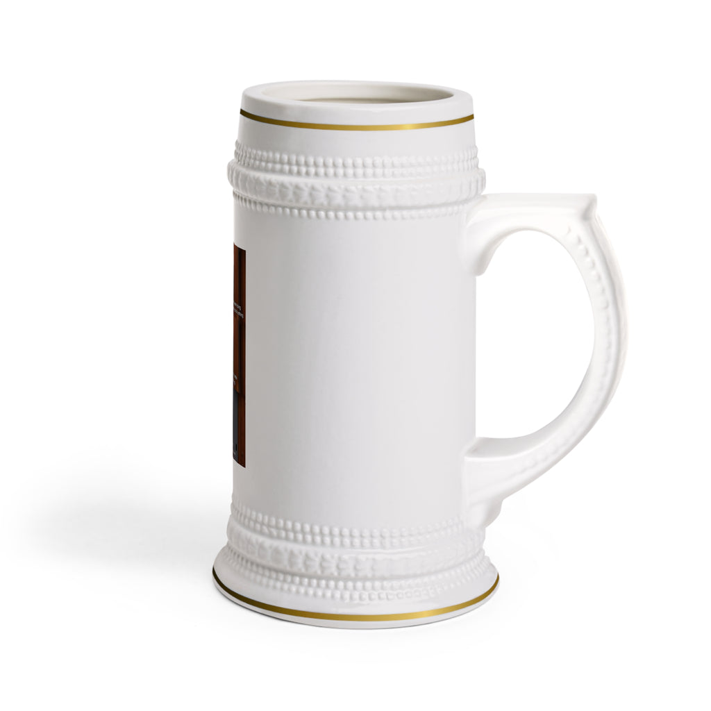 Ron Swanson Meme Beer Stein — Funny Parks & Recreation Mug with Quote