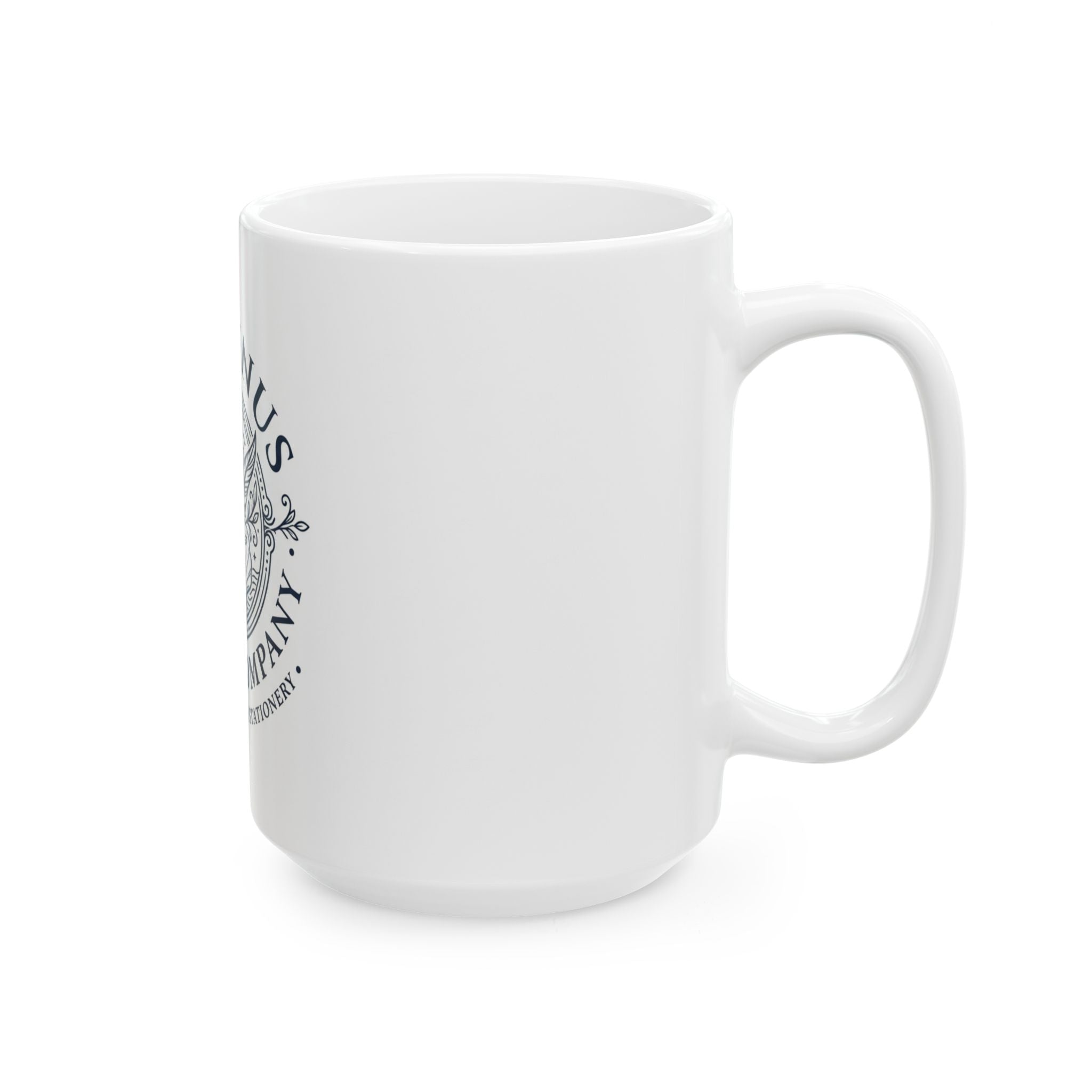 Venus Paper Company Ceramic Mug — Vintage Mermaid Logo Coffee Cup (11oz & 15oz)