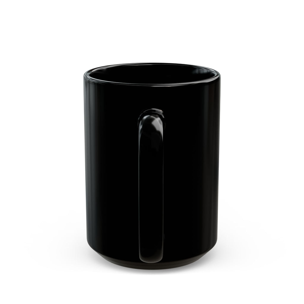 Black Ceramic Mug — The Venus Paper Company Pink Retro Logo (11oz, 15oz)