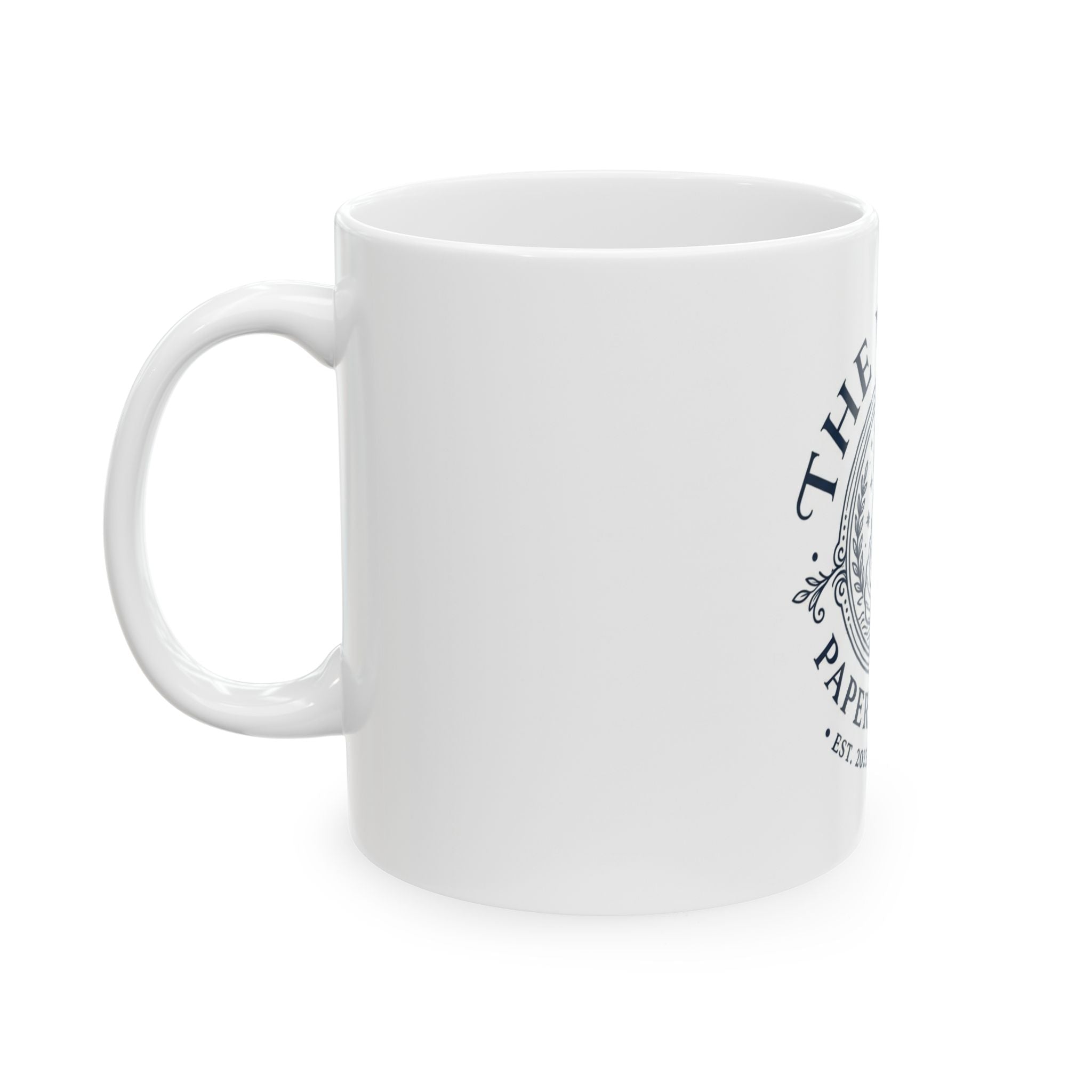 Venus Paper Company Ceramic Mug — Vintage Mermaid Logo Coffee Cup (11oz & 15oz)