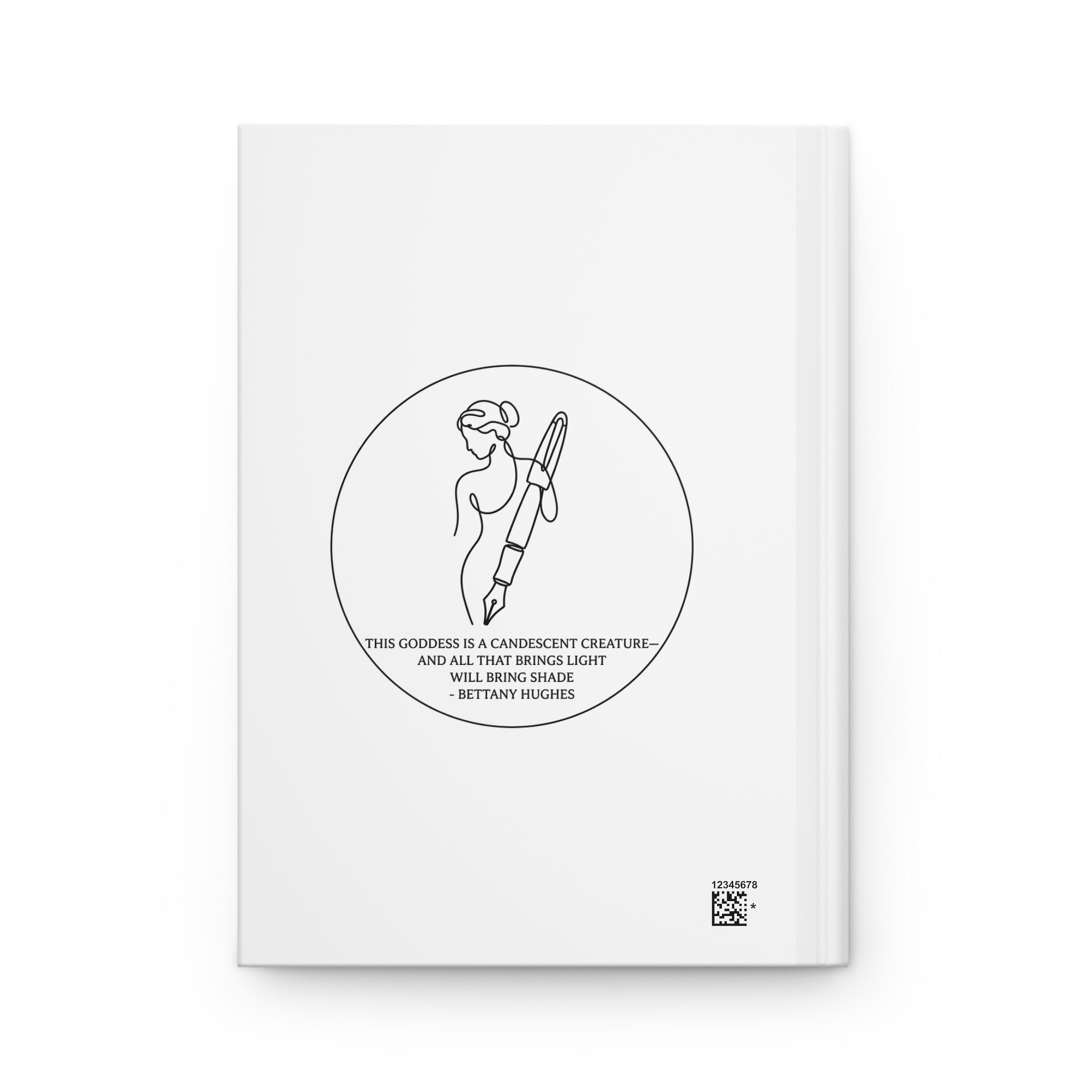 Venus Art Nouveau Hardcover Journal — Mythical Goddess Sketch Notebook