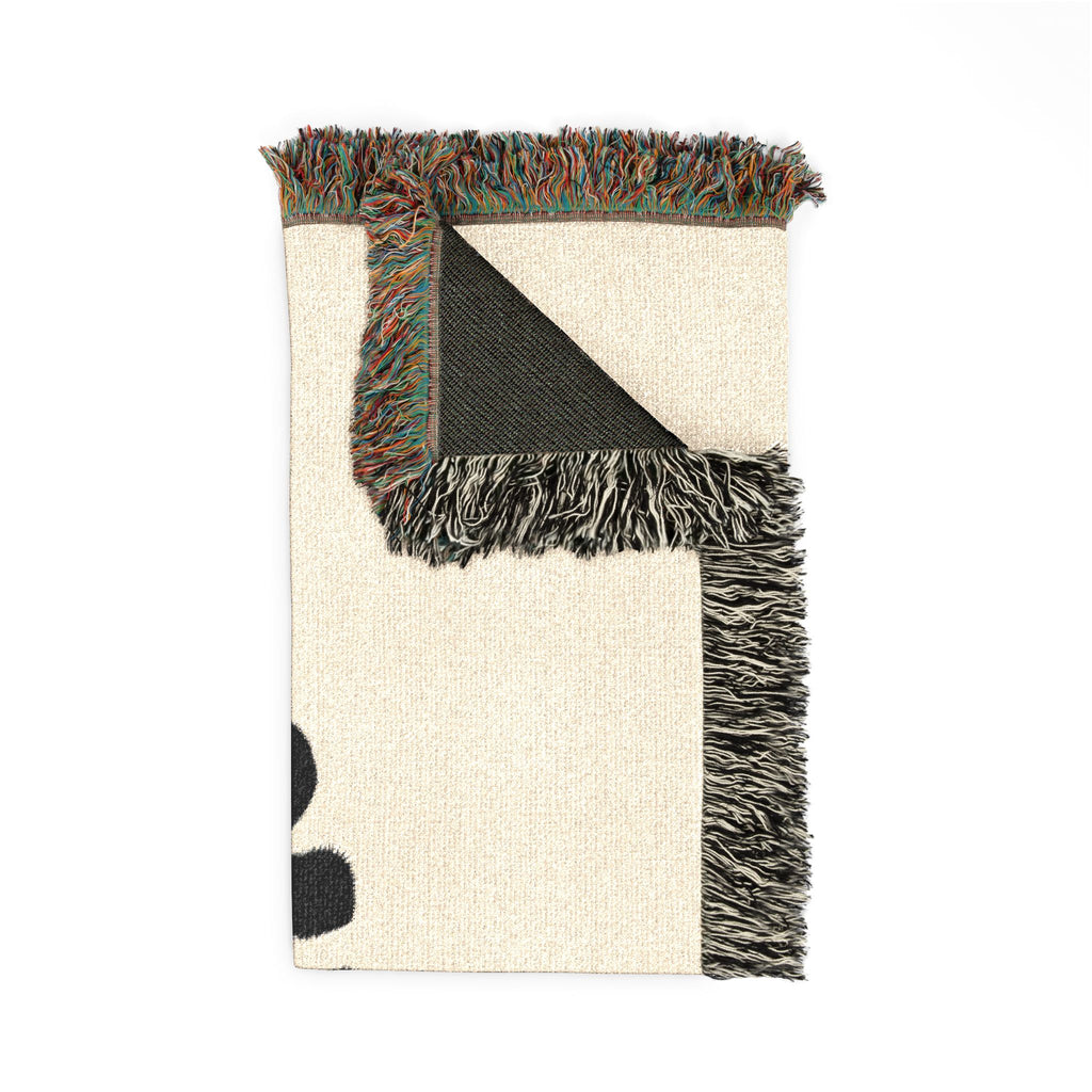 Woven Blanket — Minimal 'New Day' Cozy Throw (Neutral Reversible Design)