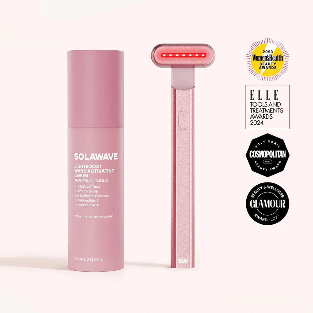 4-in-1 Red Light Therapy Wand & Activating Serum Kit