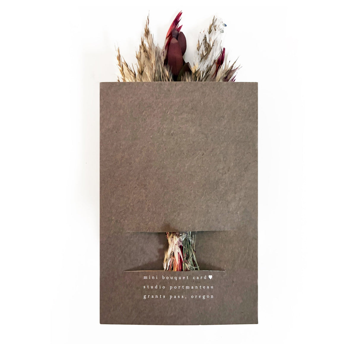 Congrats Mini Bouquet Card | Real Dried Flowers Luxe Gift Greeting Card