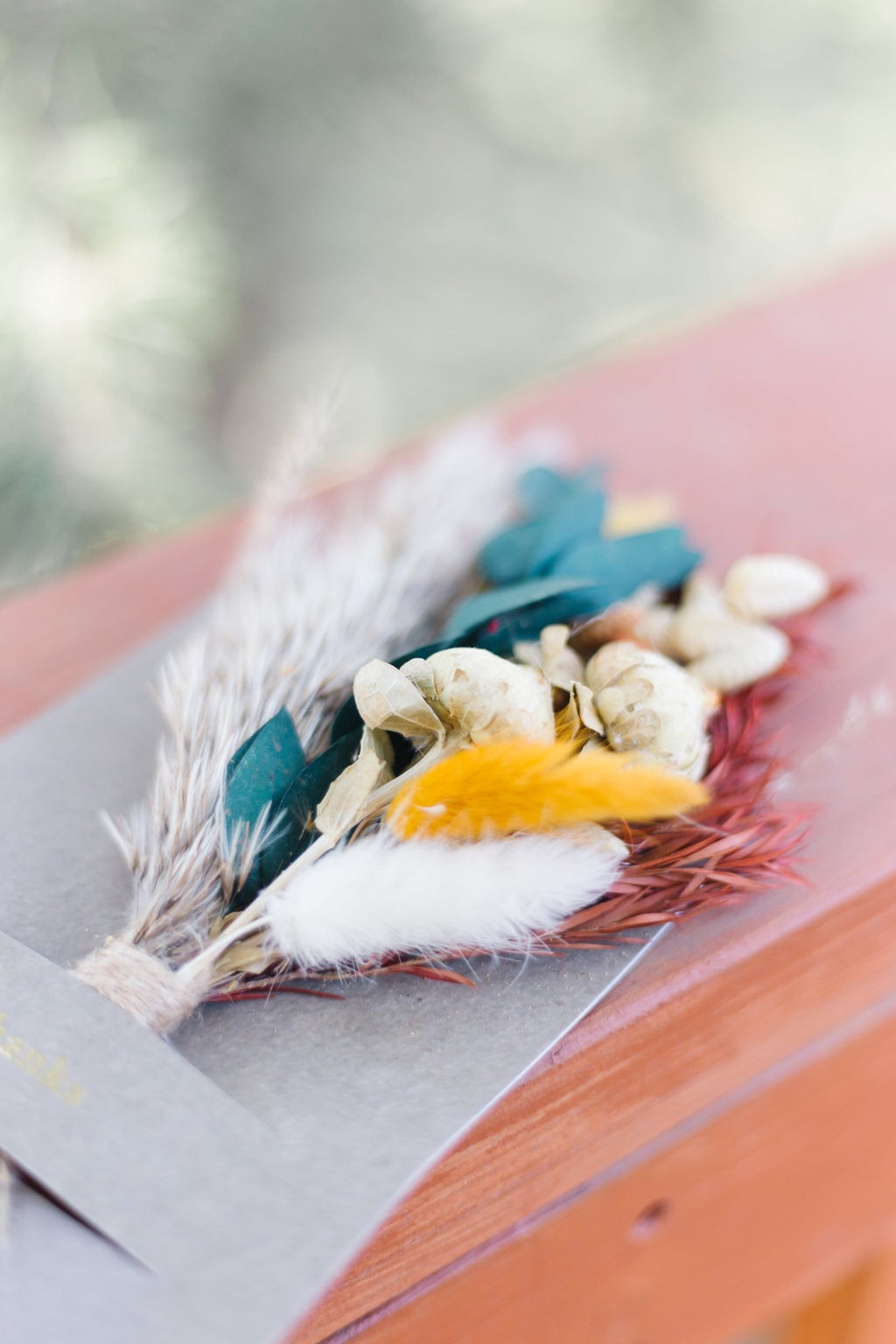Congrats Mini Bouquet Card | Real Dried Flowers Luxe Gift Greeting Card