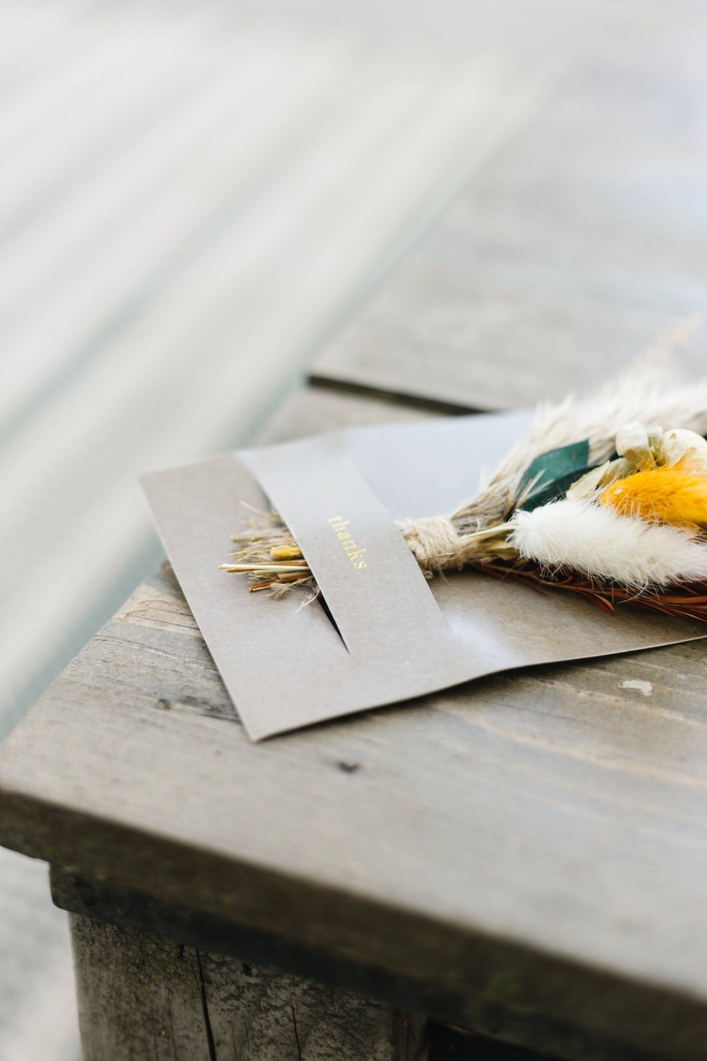 Congrats Mini Bouquet Card | Real Dried Flowers Luxe Gift Greeting Card