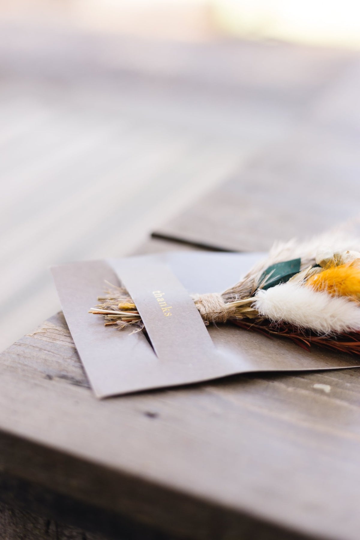 Congrats Mini Bouquet Card | Real Dried Flowers Luxe Gift Greeting Card
