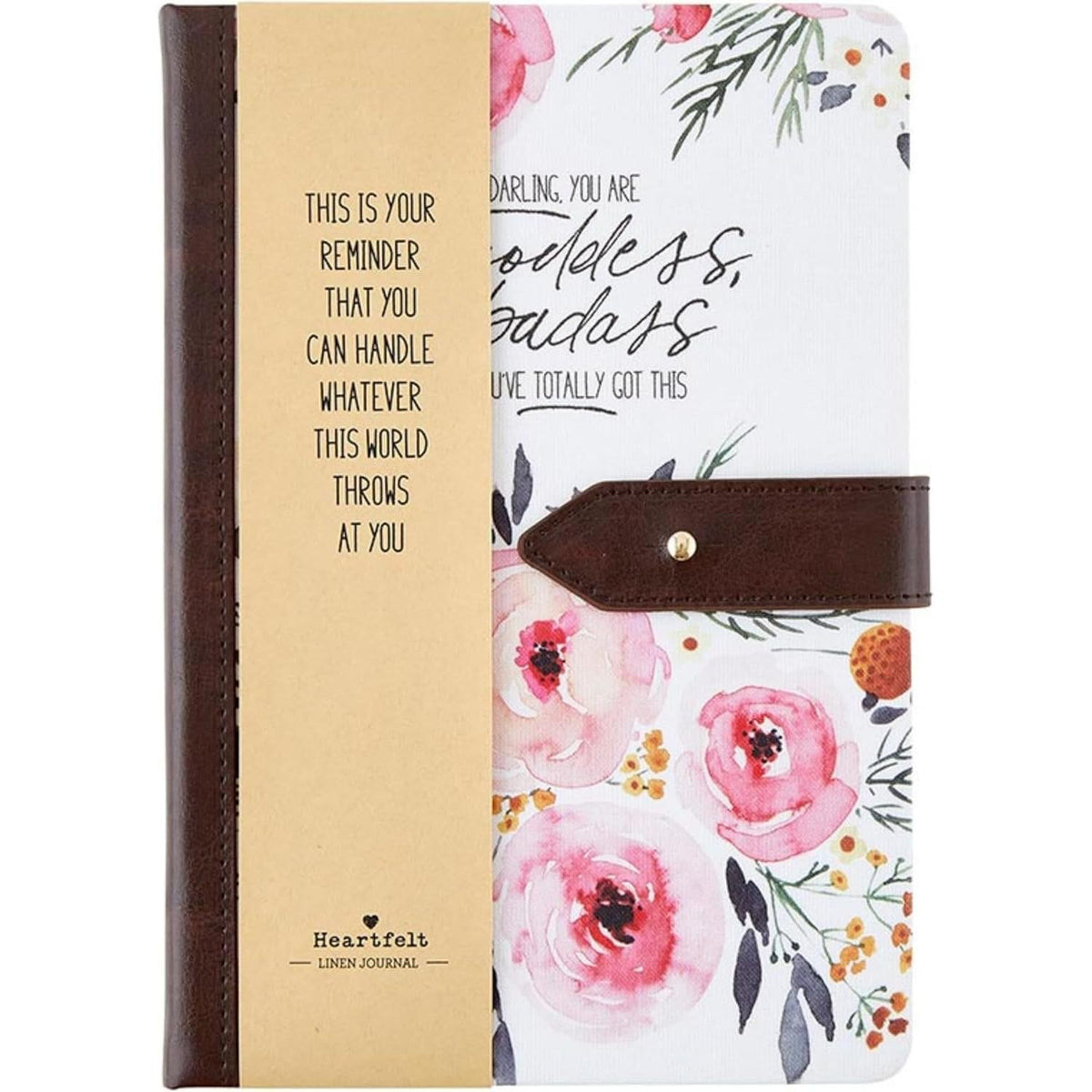 Darling You Are a Goddess Strap Journal | Women’s  Inspirational Motivational Notebook