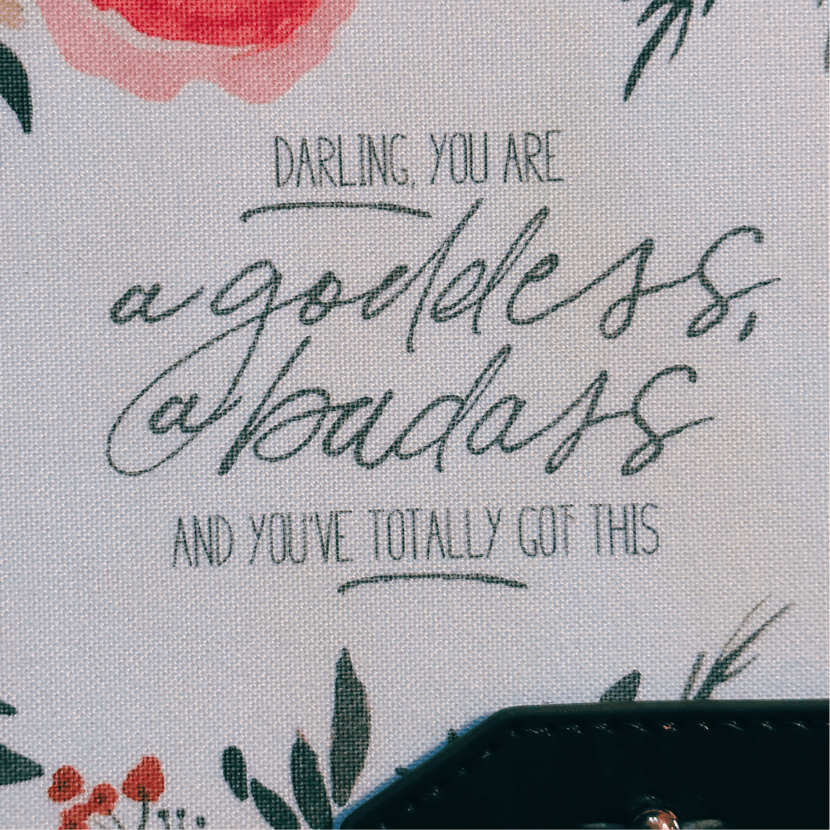 Darling You Are a Goddess Strap Journal | Women’s  Inspirational Motivational Notebook