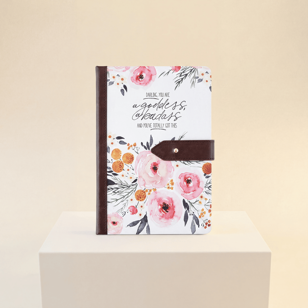 Darling You Are a Goddess Strap Journal | Women’s  Inspirational Motivational Notebook