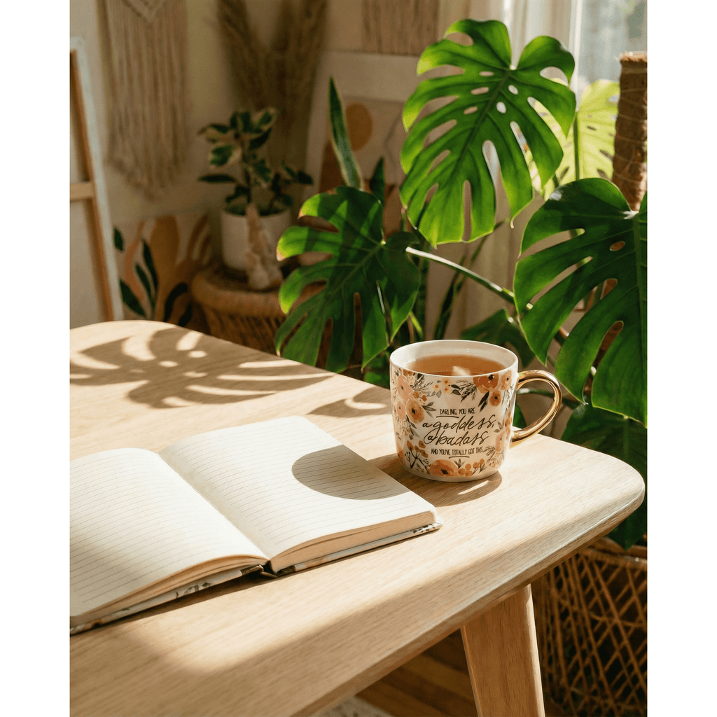 Darling You Are a Goddess Strap Journal | Women’s  Inspirational Motivational Notebook