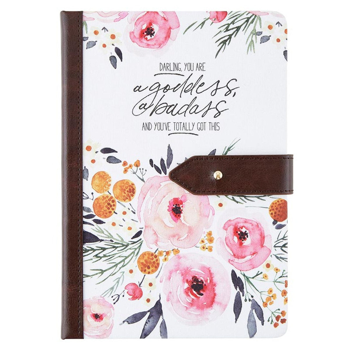 Darling You Are a Goddess Strap Journal | Women’s  Inspirational Motivational Notebook