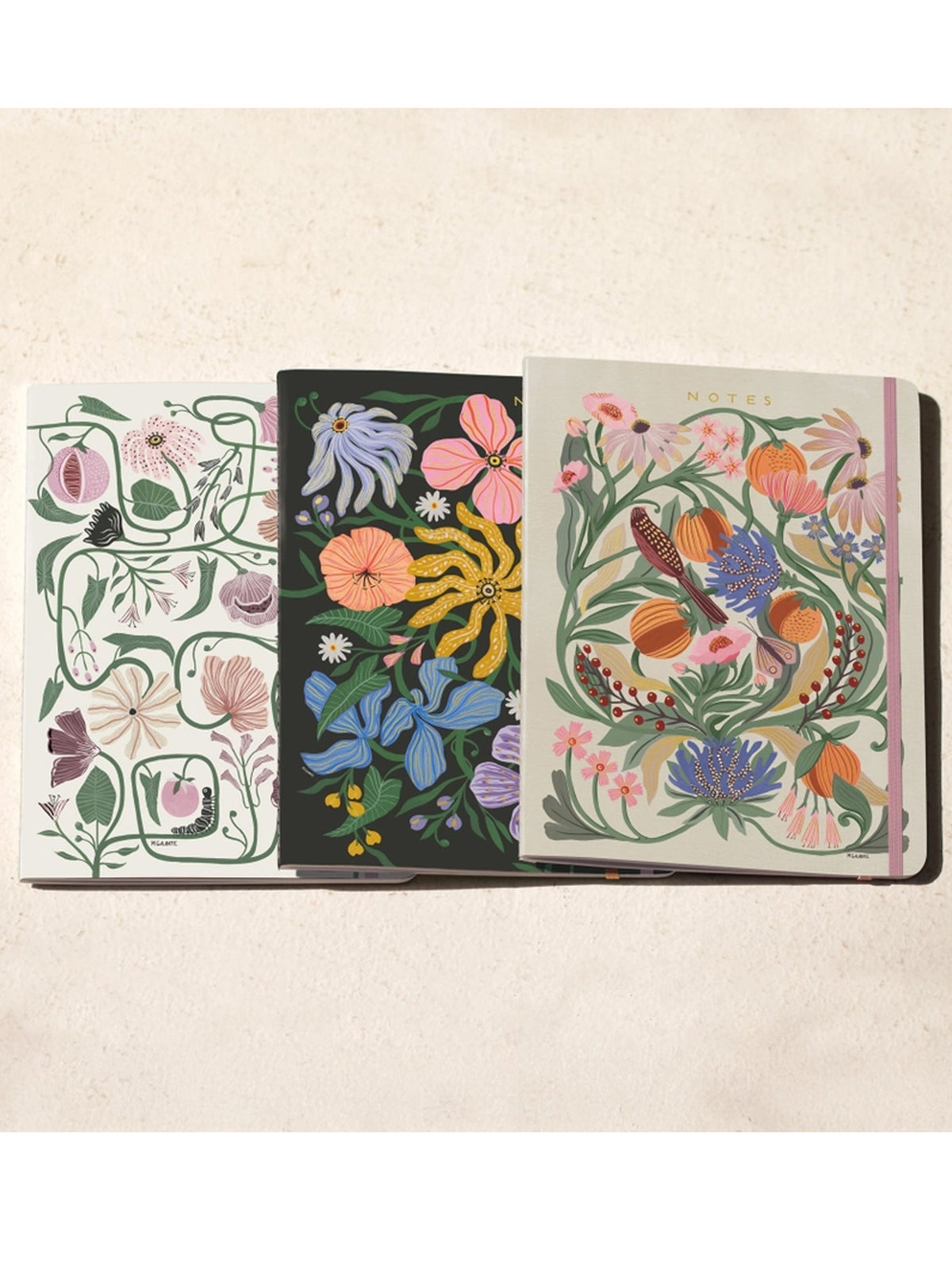 Flora + Fauna Sewn Notebook Trio Gift Set