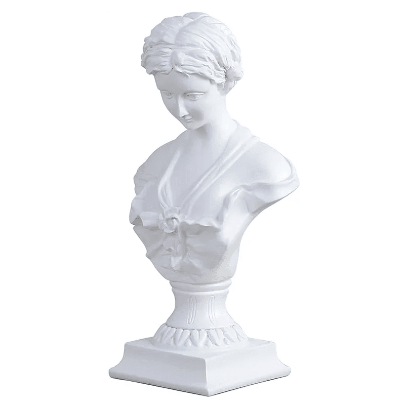 Venus Aphrodite Goddess Bust Statue | Classical Greek Roman Mythology Tabletop Decor & Art Replica