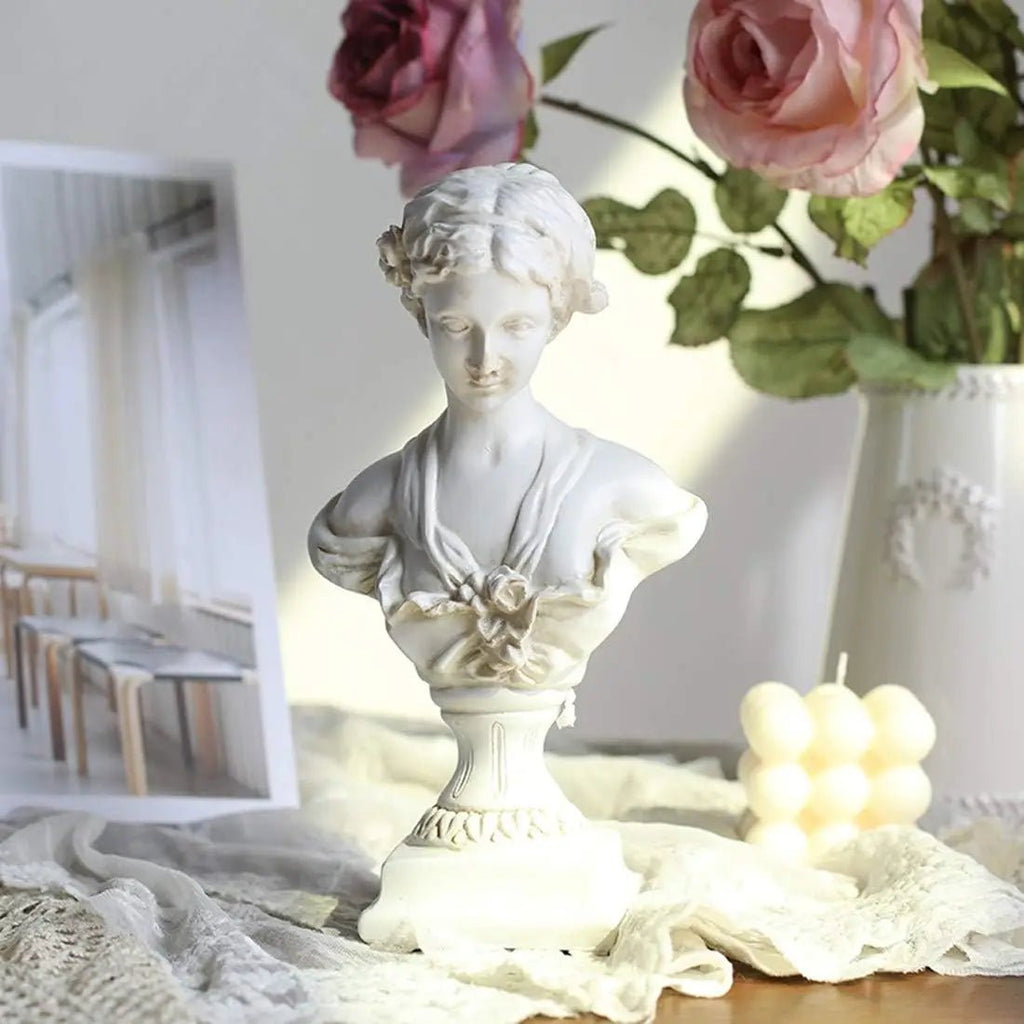 Venus Aphrodite Goddess Bust Statue | Classical Greek Roman Mythology Tabletop Decor & Art Replica