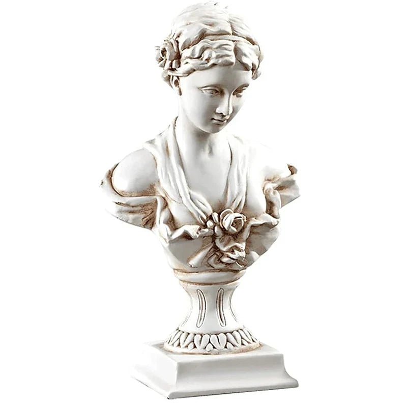 Venus Aphrodite Goddess Bust Statue | Classical Greek Roman Mythology Tabletop Decor & Art Replica