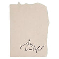 'Hey Beautiful' Parchment Style Greeting Card (1CT)