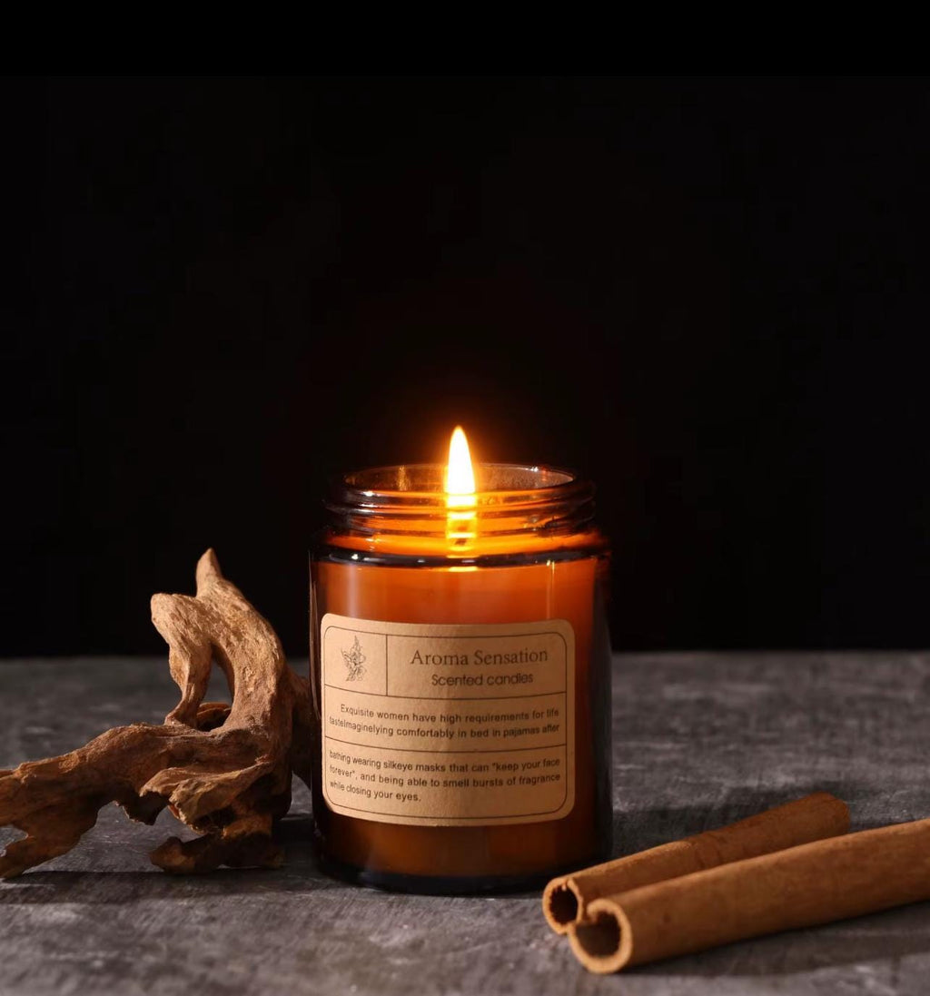 Aromatherapy Soy Wax Candle & Reed Diffuser Gift Set | Black Box Luxury Gift for Her