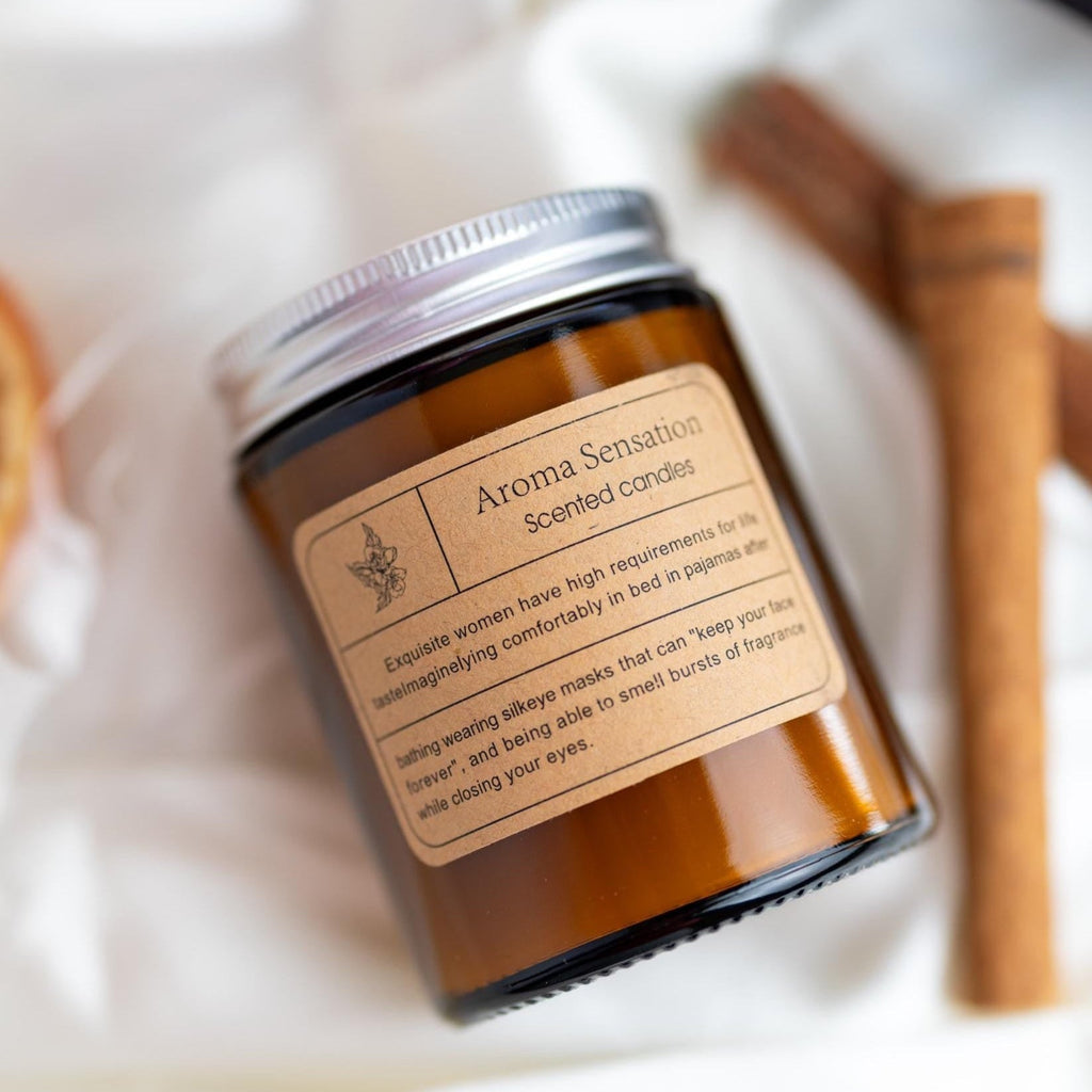 Aromatherapy Soy Wax Candle & Reed Diffuser Gift Set | Black Box Luxury Gift for Her