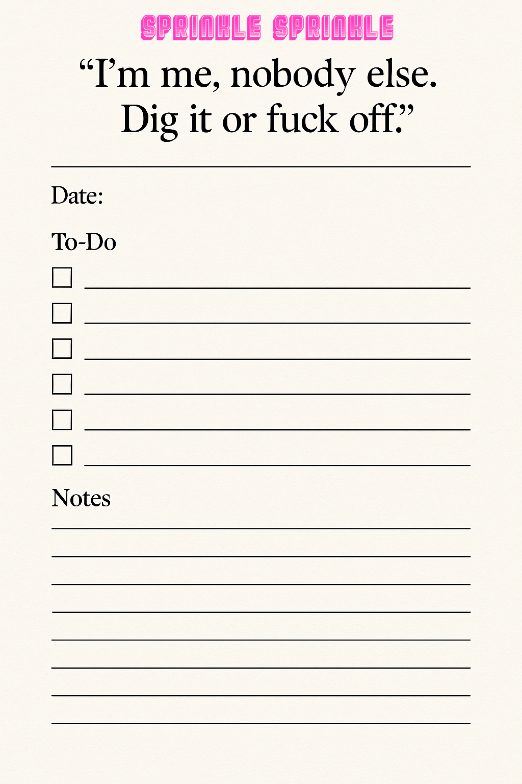 Sprinkle Sprinkle Edition-To Do List-Stay Organized Memo Pads