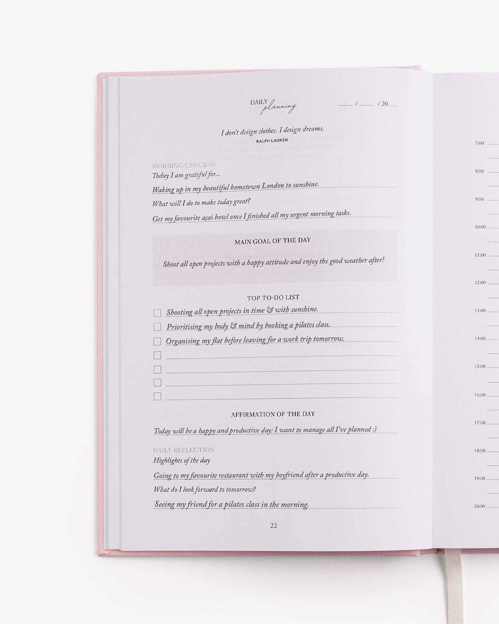 LIFE&Style Planner - Light Pink Girls Luxury Lifestyle Planner