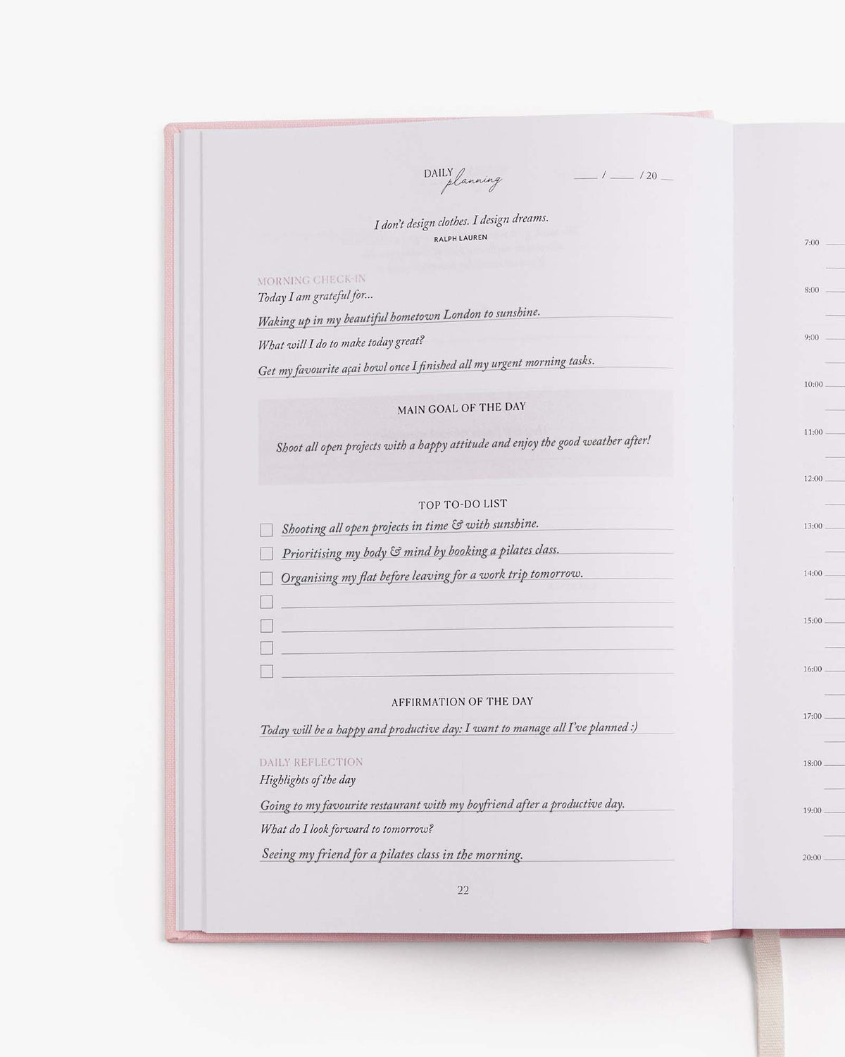 LIFE&Style Planner - Light Pink Girls Luxury Lifestyle Planner