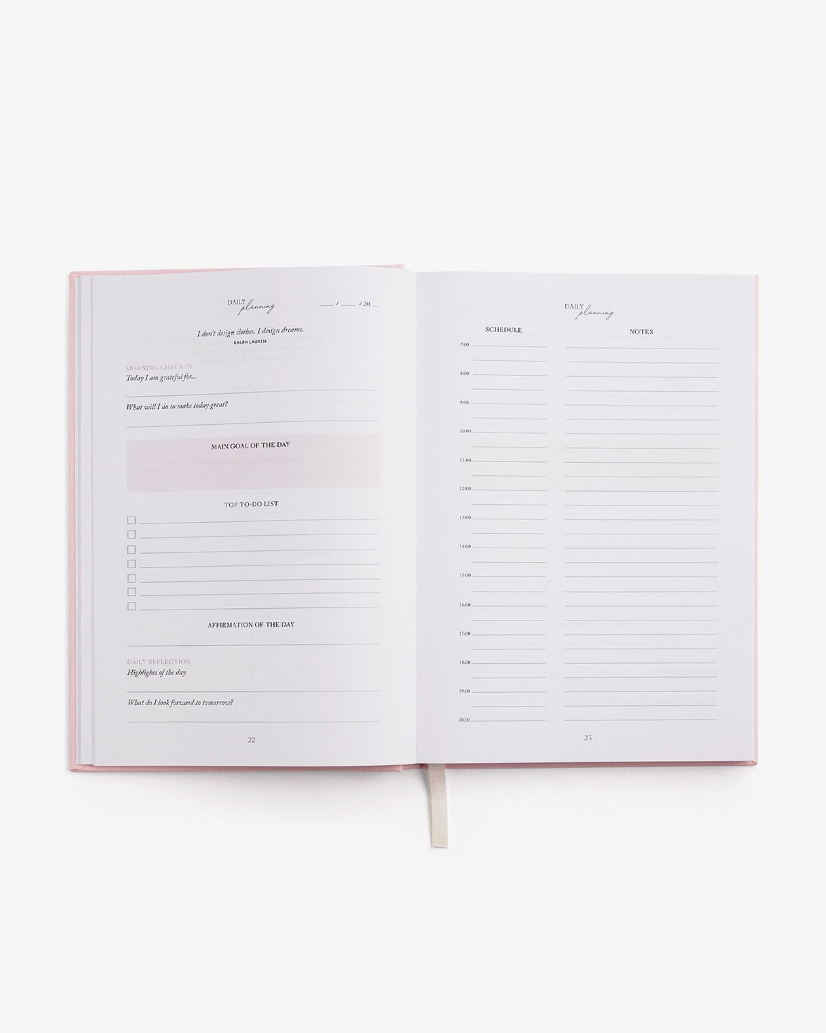 LIFE&Style Planner - Light Pink Girls Luxury Lifestyle Planner