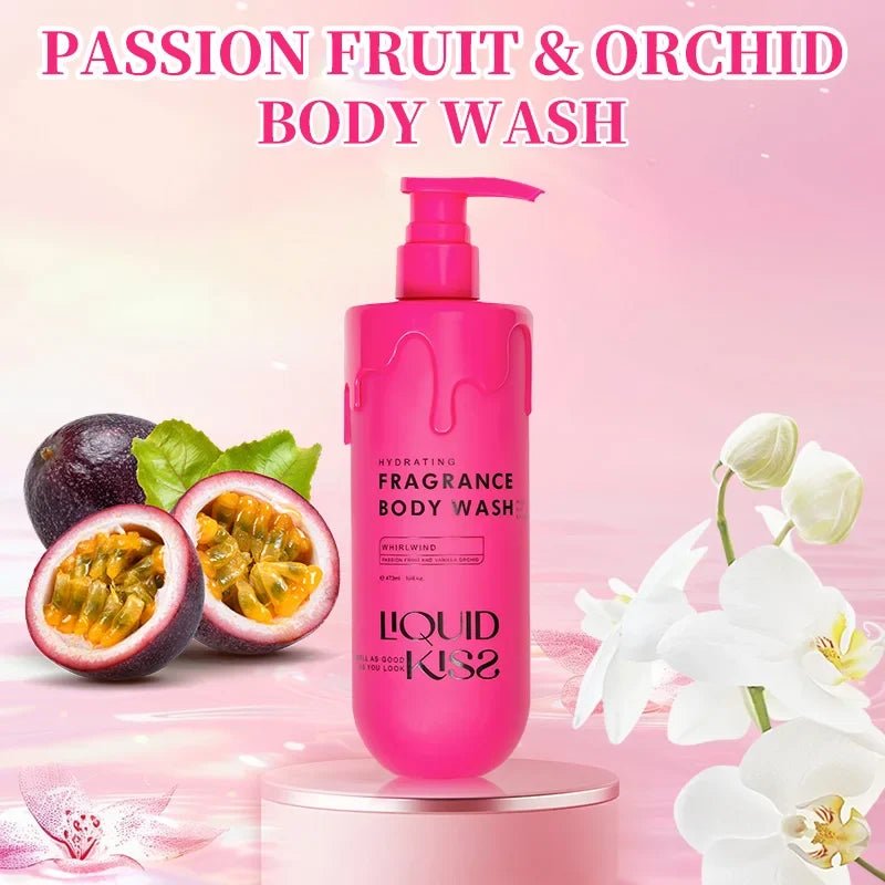 LIQUID KISS Body Wash for Women Oat Etract Moisturizing Shower Deep Moisture WHIRLWIND Fragrance Body Bath Shower Gels 473 Ml - The Venus Paper Company