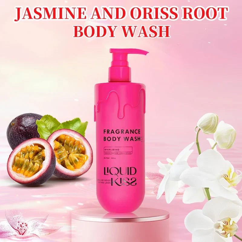 LIQUID KISS Body Wash for Women Oat Etract Moisturizing Shower Deep Moisture WHIRLWIND Fragrance Body Bath Shower Gels 473 Ml - The Venus Paper Company