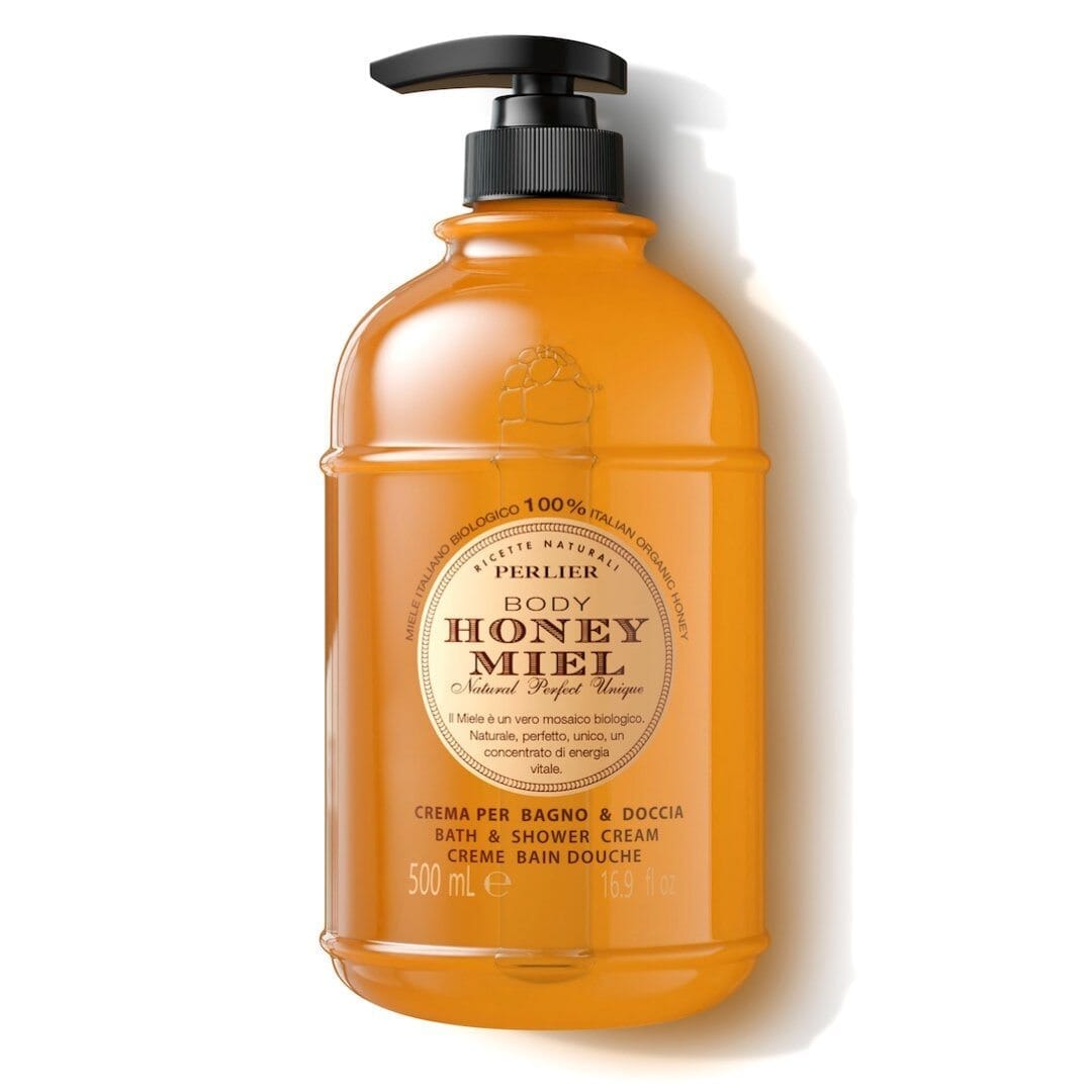 Perlier Original Honey Miel Bath and Shower Cream with Italian acacia honey