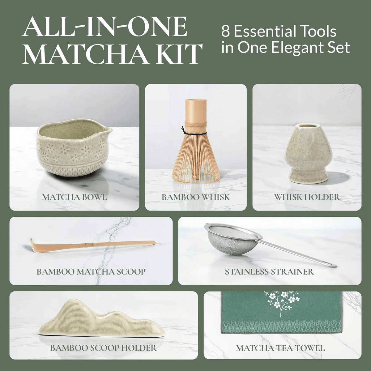 Pink Matcha Whisk Set Bamboo Chasen + Ceramic Chawan Gift Set