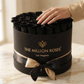 ‘Supreme’ Box With 28 Preserved Black “Forever” Roses-Luxury Lifestyle Gift for Her