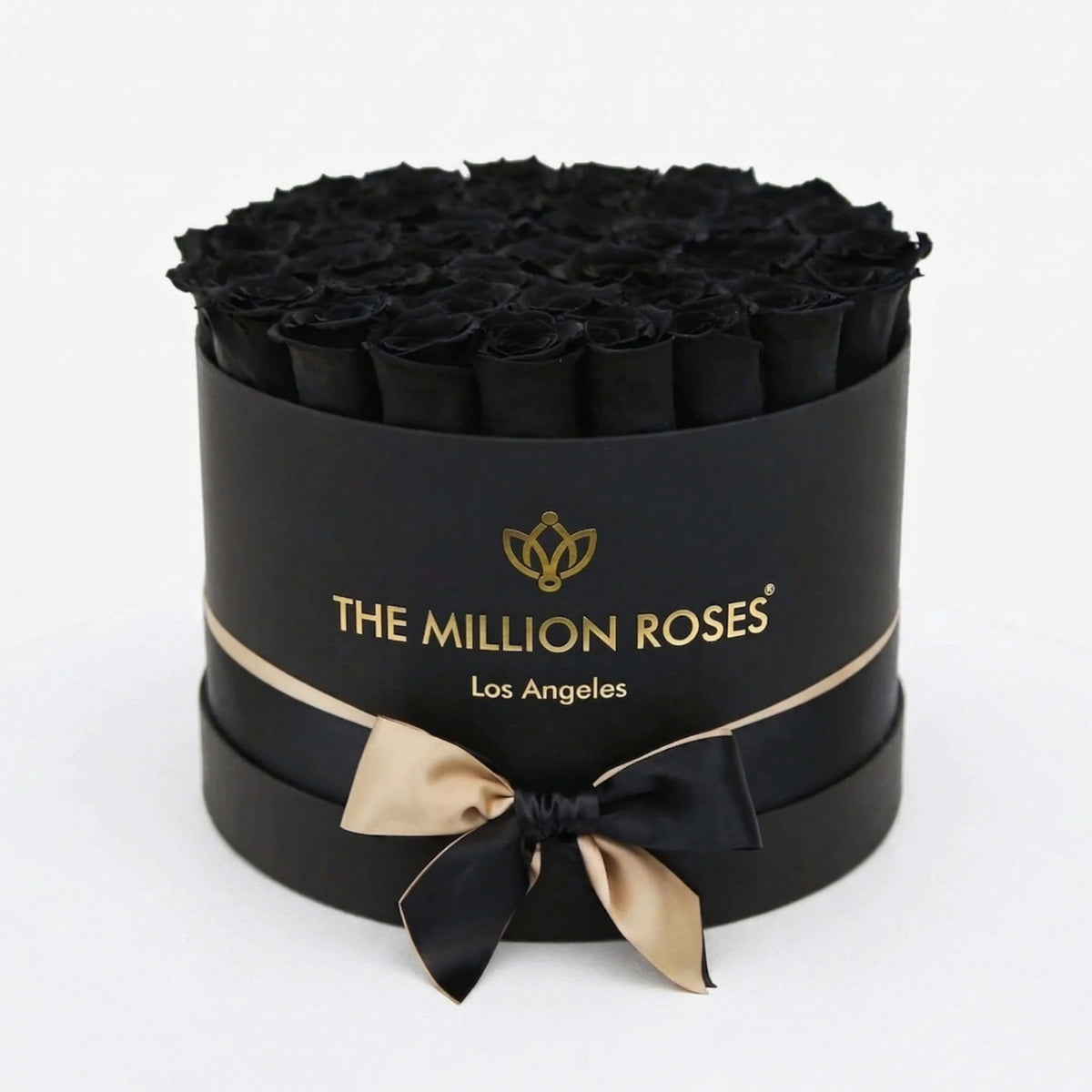 ‘Supreme’ Box With 28 Preserved Black “Forever” Roses-Luxury Lifestyle Gift for Her