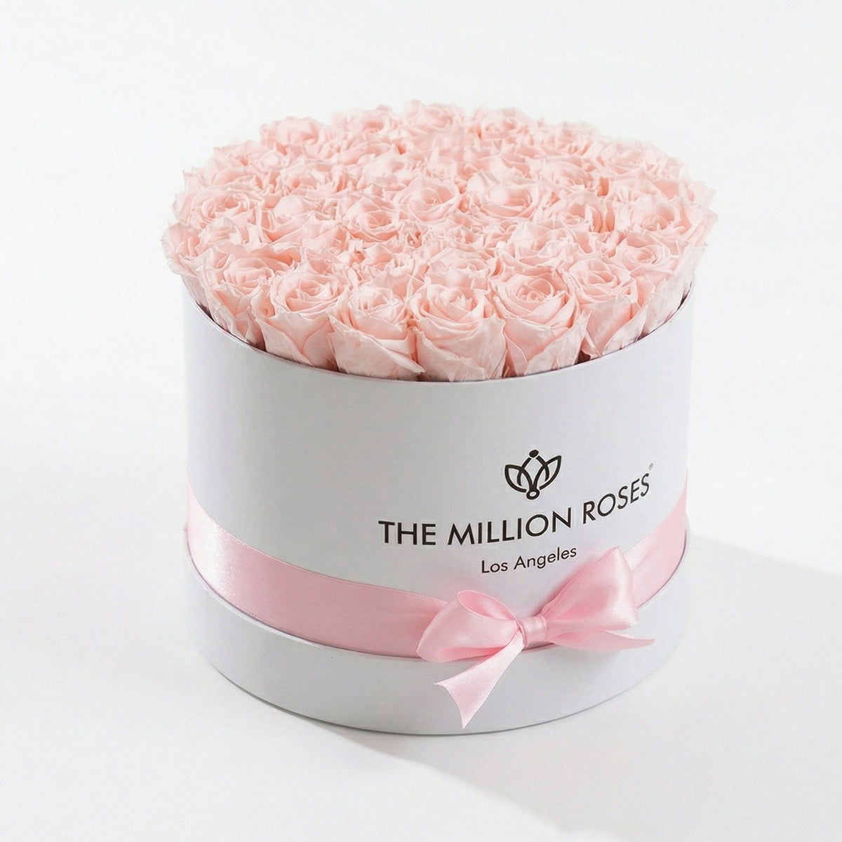 Supreme White Box Light Pink Preserved Roses- Best Gifts for Her