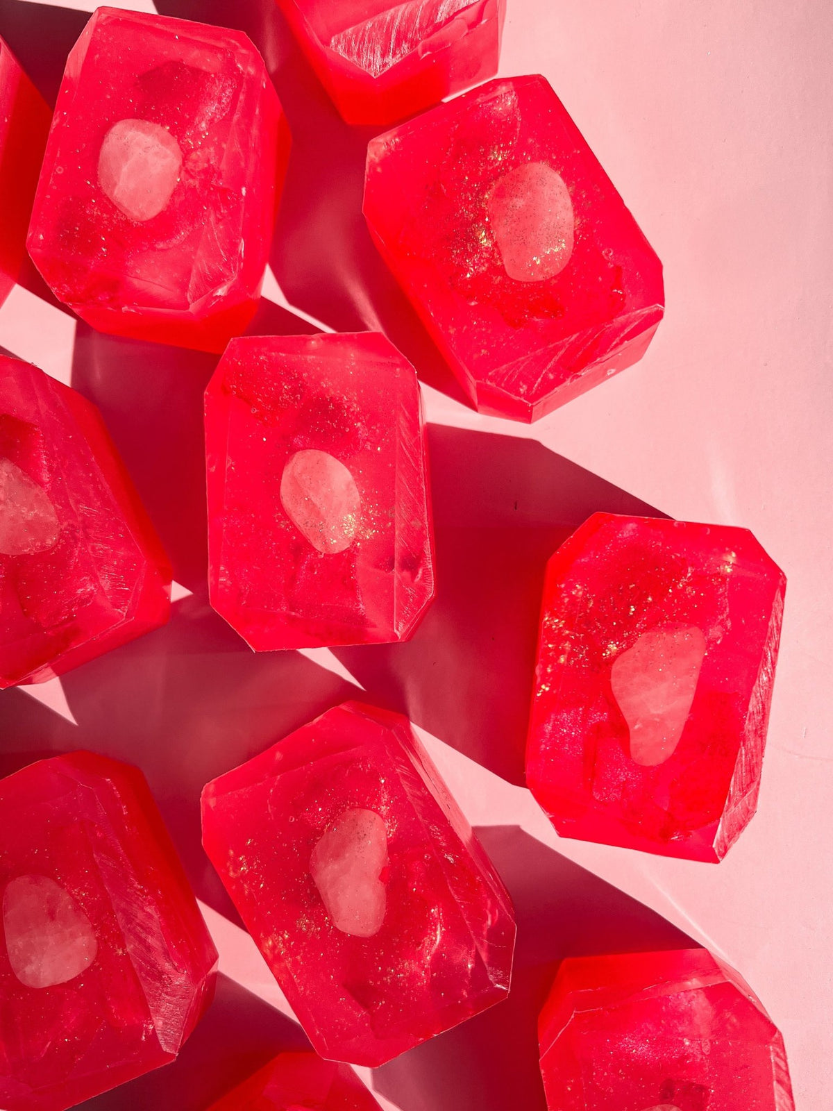 The Goddess of Love Cleansing Bar
Romantic Gift, Rose Quartz Infused Luxury Bath and Shower Body Soap