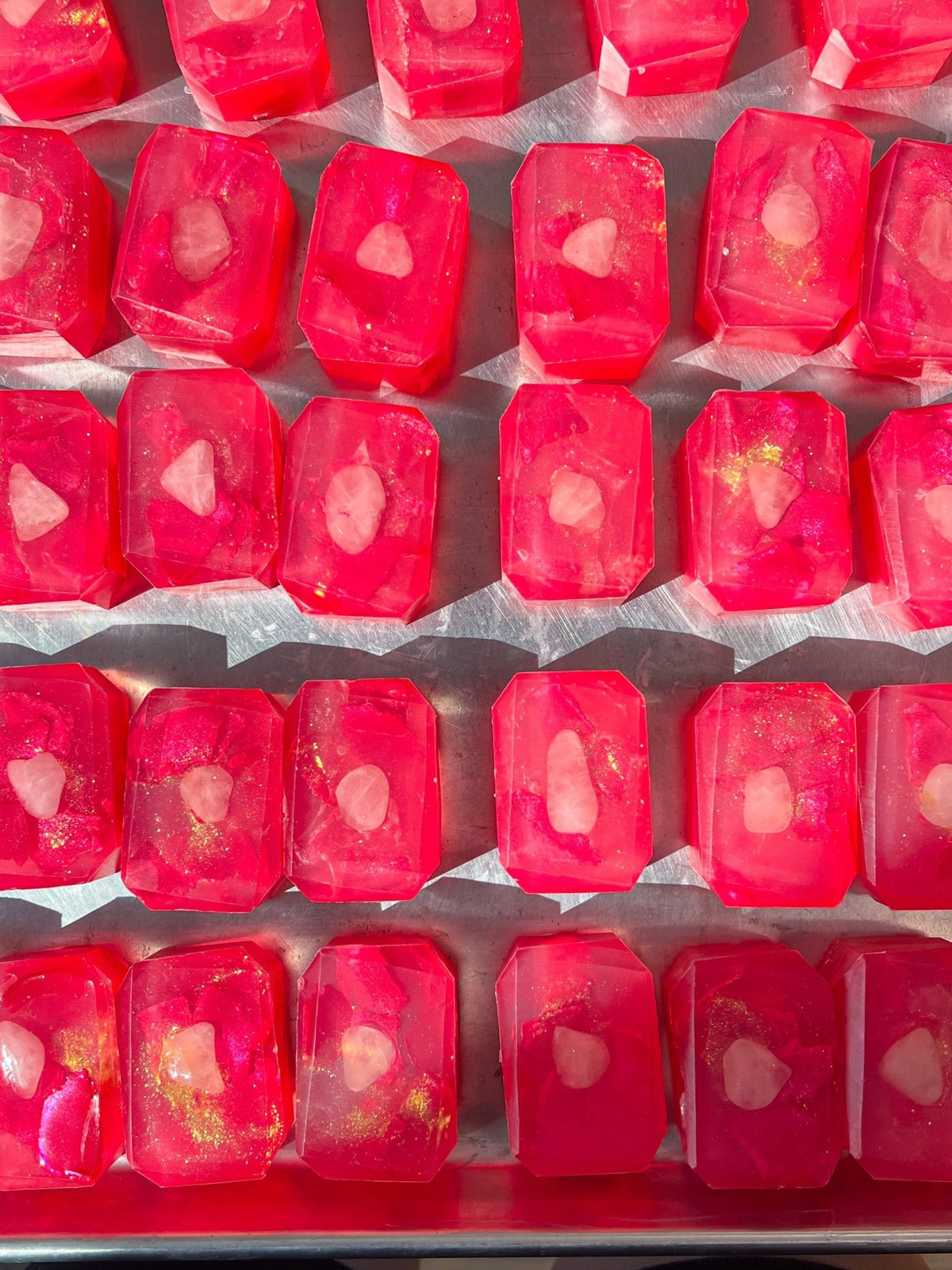 The Goddess of Love Cleansing Bar
Romantic Gift, Rose Quartz Infused Luxury Bath and Shower Body Soap