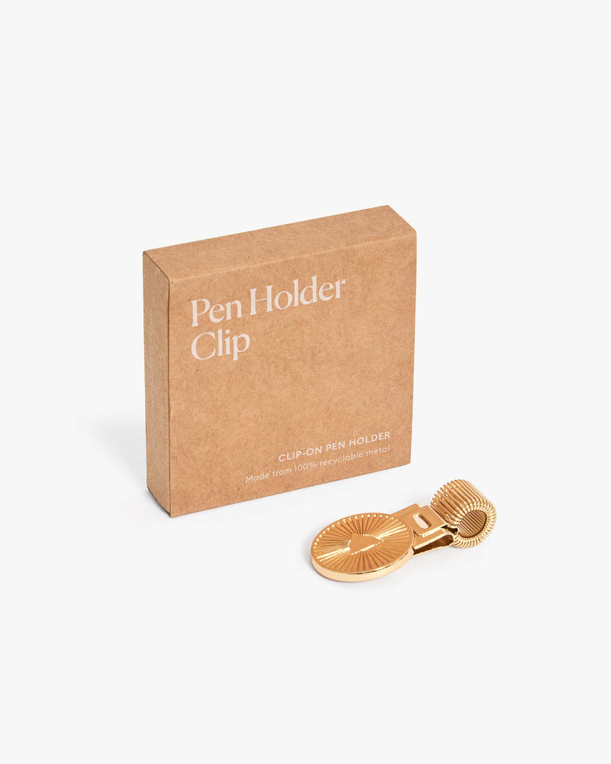 The Sunrise Pen Holder Clip | Luxury Metal Journal & Planner Accessory | The Venus Paper Co.